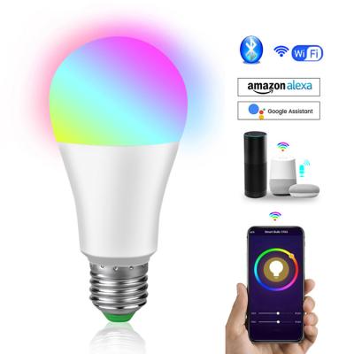 China Amazon Alexa Google Home IFTT Led RGB Color Change Compatible With Alexa And Google Home Assistant Wifi Smart Bulb Led Bulbs Prices for sale