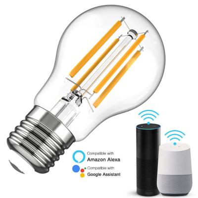 China Amazon Alexa Google Home IFTT Smart Bulb TDC Smart Lifetime 7w 220v Filament Dimmable IFTT Alexa Wifi Smart Remote Control Led Bulb for sale