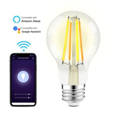 China Amazon Alexa Google Home IFTT App Control Smd Led Bulb TDC Dimmable Smart Wifi Filament Led Bulb Light E27 Led Bulb for sale