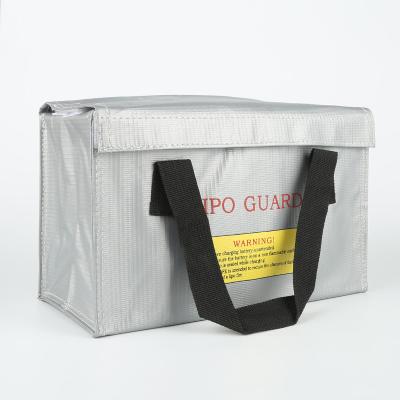 China Large Lipo Bag RC Lipo Battery Safe Guard Explosion Proof Charging Bags Fireproof Case With Handle 260x130x150mm for sale