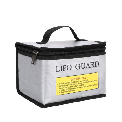 China Lipo Battery Accumulators Battery Charger Bag For Battery Storage And Charging Double Zipper Lipo Safe Bag Battery Bag Fireproof Explosion Proof for sale