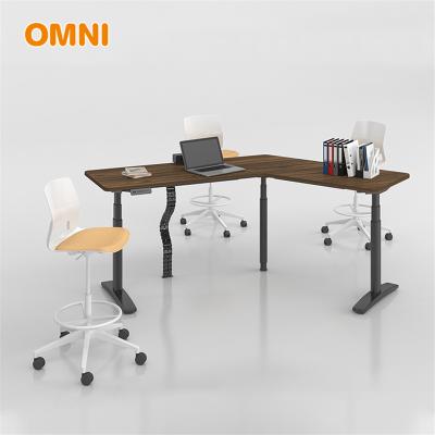 China (Size)Adjustable Modern White Office Work Table Office Furniture Price for sale