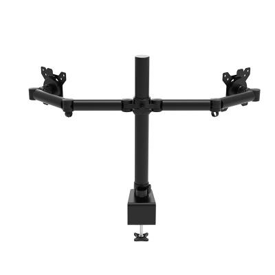 China Two Screen Laptop Notebook Computer Monitor Bracket Dual Monitor Adjustable Mount Computer Arm for sale