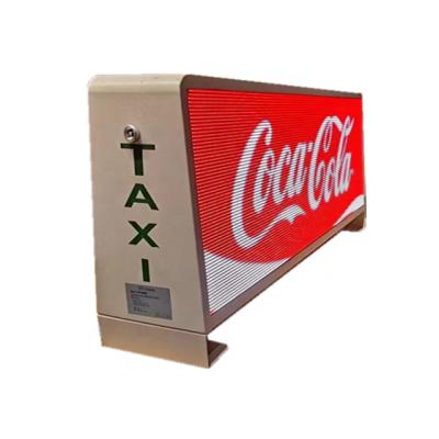 China Outdoor Customized Taxi Led Rooftop Display Led Display Outdoor Waterproof for sale