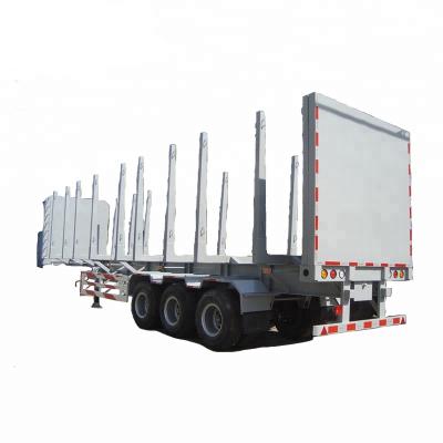 China Truck Trailer Log Low Bed Semi Trailer For Timber Lumber Forest Load Timber Transport for sale