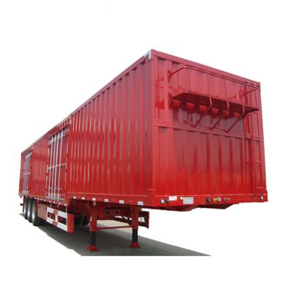 China Truck Van Cargo Side Tipper Semi Trailer World Class Trailer Enclosed Quality Hydraulic Dump Trailer for sale