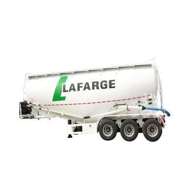 China Dry Tank Trailer Cement Truck Trailer Bulk Cement Powder Transport Mixing Truck for sale