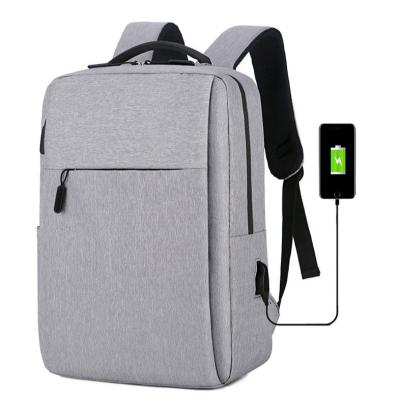 China With USB Wholesale Waterproof Durable Casual Custom Laptop Logo Large Capacity Mochila Men School Bag Oxford Backpack with USB for sale