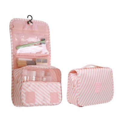 China Big Capacity OEM Make Up Travel Bag Women Wash Toilet Bag Hanging Cosmetic Bag With Hook for sale