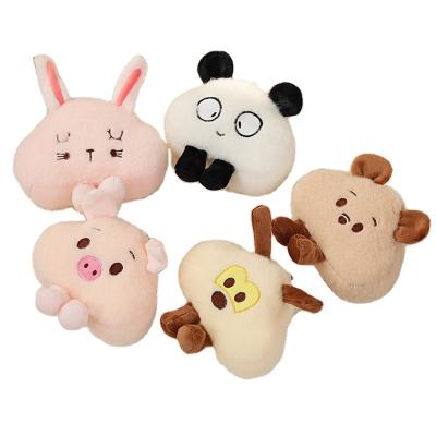 China 12cm Small Stuffed Animal Keychain Charm Handbag Logo Pendant Custom Soft Promotional Plush Toy Key Chain Toy Animal For Backpack for sale