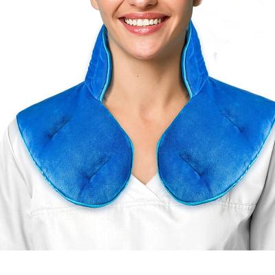 China 100% Microwavable Polyester Heating Pad For Neck And Shoulders With Herbal Aromatherapy Calming Weighted Wireless Neck Wrap Microwave Heat Pad for sale