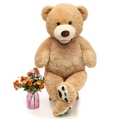 China Plush Toy 51 Inch Large Teddy Bear Skin Stuffed Animals With Footprints Plush Toy For Girlfriend Stuffed Animals Big Bear Soft Toy for sale