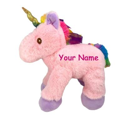 China Plush Make Your Own Plush Unicorn Toy Custom Stuffed White Pink Unicorn Toys With Logo Baby Rainbow Unicorn Custom Plush Toys for sale