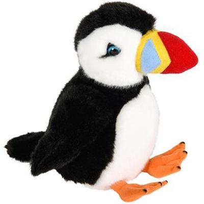 China Plush Stuffed Puffin Wild Animal Soft Toy With Custom Logo Plush Toy Black And White Puffin for sale