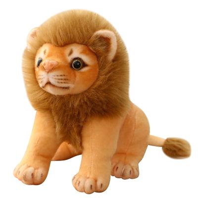 China Free Sample 23cm Cute Lovely Lion Tiger Plush Toys Kids Decoration Simulation Dolls Gift Stuffed Real Like Animal Lion Toys for sale