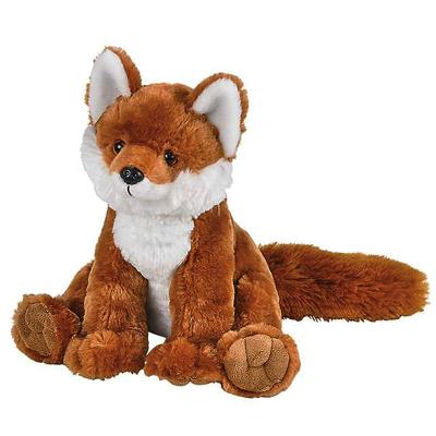 China Custom Plush Stuffed Animal Fox Gift Toy With Logo Soft Kids Stuffed Red Fox Zoo Toys Stuffed Animal Fox for sale