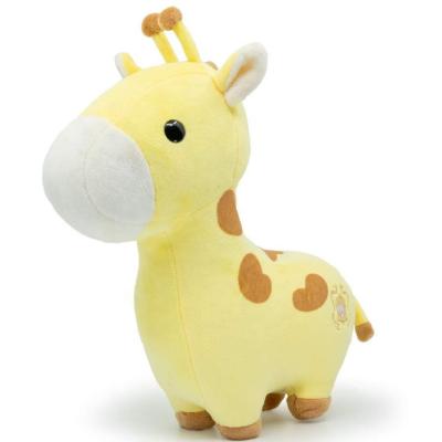 China Plush Kids Birthday Gift Stuffed Standing Giraffe Toys With Custom Logo Cute Yellow Singer Baby Soft Toys Stuffed Animal Giraffe for sale