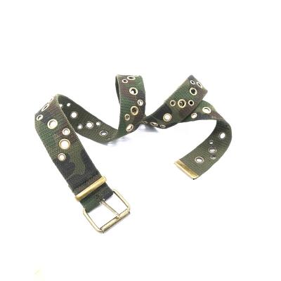 China IRON camouflage new children's military training belt training canvas belt for sale