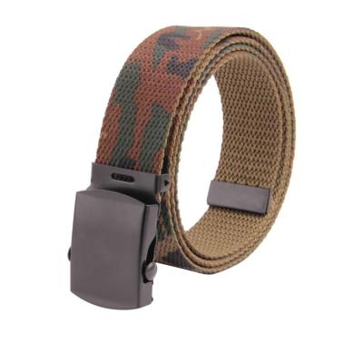 China Casual Wide Webbing Belt 3.2CM Outdoor Custom Golf Belts Military Canvas Golf Belts For Men for sale