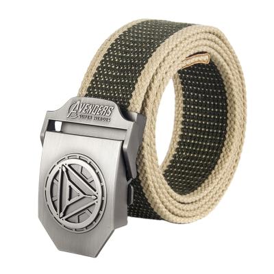 China Casual High Quality Cotton Canvas Belt Fashion Padded Outdoor Tactical Woven Belt for sale