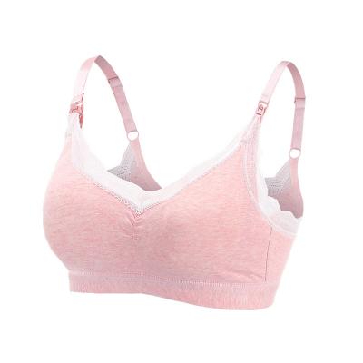 China Radiation Protection Women's Sleep Maternity Bra Closure Nursing Breathable Padded Nursing Back Bra For Breasting Feeding for sale