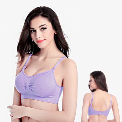 China Radiation Protection Women's Sleep Wireless Maternity Underwear Care Seamless Bra For Breastingfeeding for sale