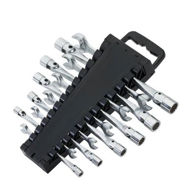 China 11pcs Swivel End Socket Spanner Set 11pcs Swivel Flex End Socket Spanner Set Spanner Set for sale