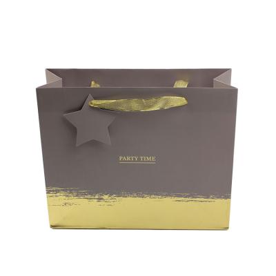 China Wholesale Recyclable Stamping Recyclable Kraft Paper Bags Paper With Logo Print for sale