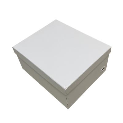 China Custom Cardboard Boxes Recyclable Hot Selling Logo For Clothing Paper Shoe Luxury White Box Gift Box for sale