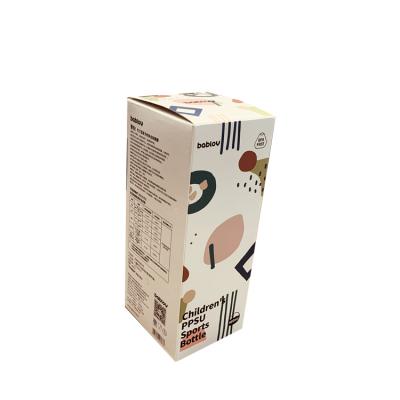 China Recycled Materials Custom Design Essential Oil Bottle Paper Box Cosmetic Packaging Glass Cup Paper Boxes for sale