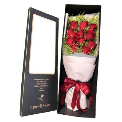 China Recyclable Custom Luxury Gift Boxes Flower Eternal Gift Boxes Roses Logo Cardboard Boxes For Flowers for sale