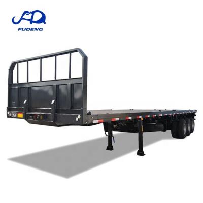 China High Quality Tri Axle Truck Trailer Flatbed Trailer With Competitive Price for sale