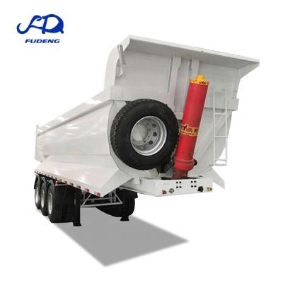 China China 3 Axles Tipper Trailer 40tons Sand Stone Truck Trailer Transport To Africa for sale