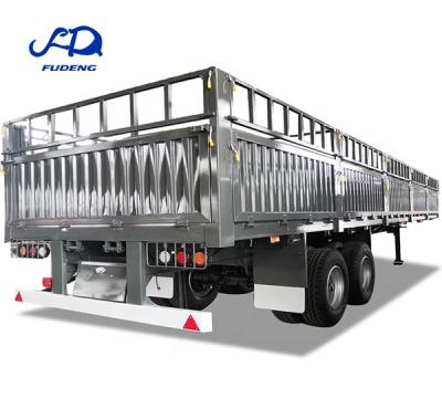 China Truck trailer container/service/cargo/platform flatbed/tractor flat bed sidewall/barrier truck semi trailer for sale