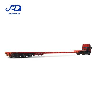 China Truck Trailer Customized Semi Trailer 3 Axles 50tons 60tons Wind Turbine Blade Turbine Transport Truck Extendable Trailer for sale