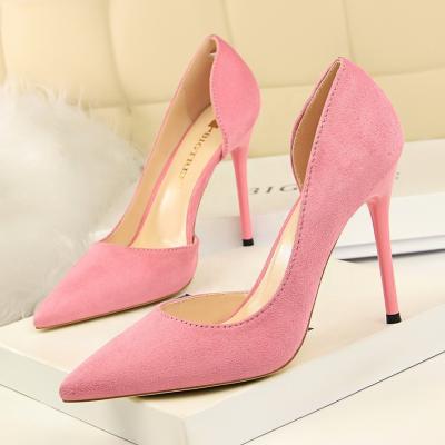 China Toe Women Pumps Ladies High Steel Heels Shoes Women Shoes Classic Stiletto Wedding Bridal Shoes Heels Pumps for sale