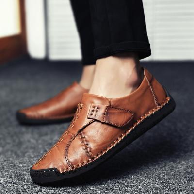 China Fashion trend patchwork loafers for men slip on workout shoes for sale