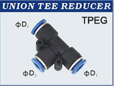 China Plastic Pneumatic 6mm Reducer Fast - In One Touch Fittings / Push In Tube Fittings for sale