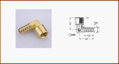 China Elbow Brass Hose Barb Fittings for sale