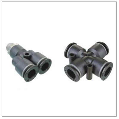 China PST male run tee pneumatic tube fittings for sale