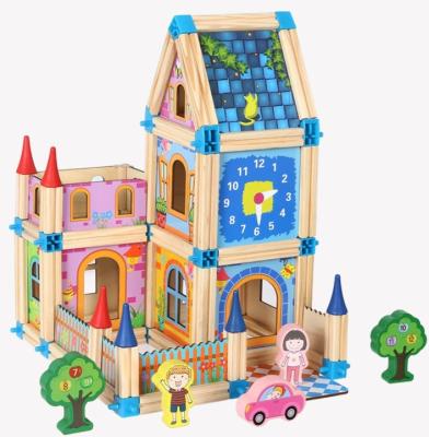 China Eco-friendly Material Good Quality New Design Wooden Models Building Puzzles Educational Toys Colorful Children's Building Blocks for sale