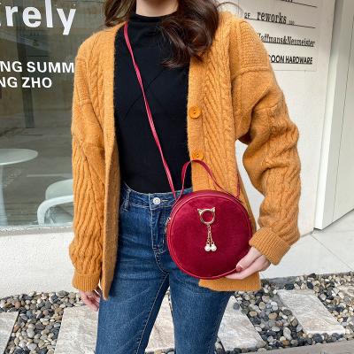 China 2021 high quality fashion news famous bags handbags small shoulder bag casual portable round women messenger cheap for sale