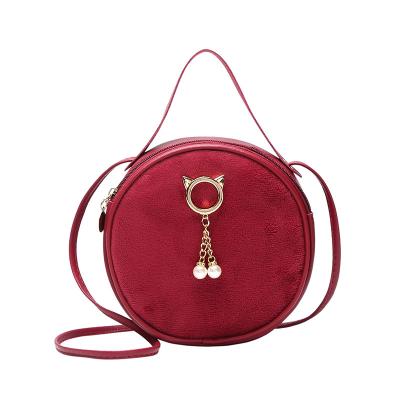 China 2021 High Quality New Fashion Small Casual Round Shoulder Messenger Bag Online Shopping Handbags for sale