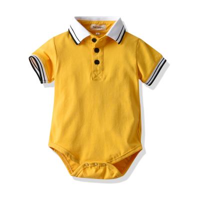 China Baby Casual Children's Factory Clothes Summer Knitted Home Climbing Clothes Short Sleeve for sale