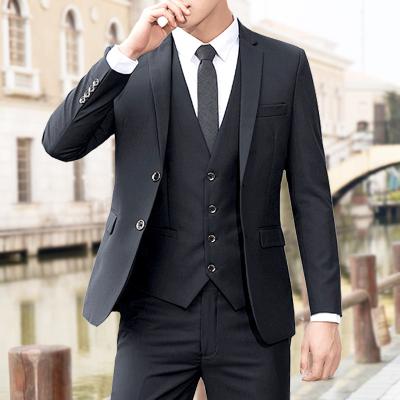 China Anti-wrinkle Silm Men Suits 2 Pieces 3 Pieces Coat Panty Men Office Suite for sale