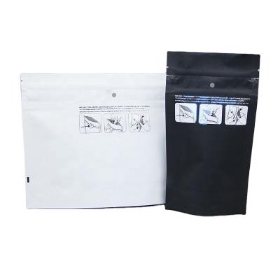 China Recyclable Custom Printing Recyclable Child Proof Child Mylar Bag Pocket Ziplock Resistant Outlet Bag With Sandpaper for sale