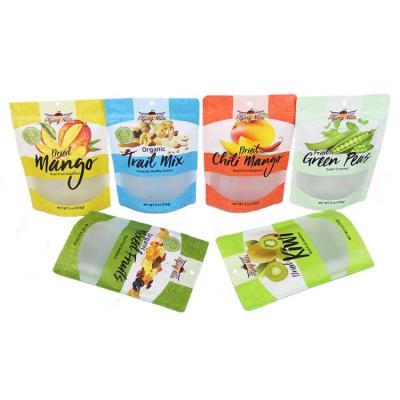 China Recyclable Food Grade Mylar Logo Reusable Colorful Custom Stand Up Pouch Food Bag For Snack for sale