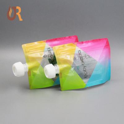 China Custom Moisture Proof Plastic Spout Pouch Juice Packaging Custom Baby Food Liquid Refill Bag for sale