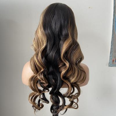 China Brazilian Full 36 Lace Highlight 13x4 Full Lace Front Wigs Deep Transparent Thick Soft Soft 38 Lace Wigs 40inch for sale