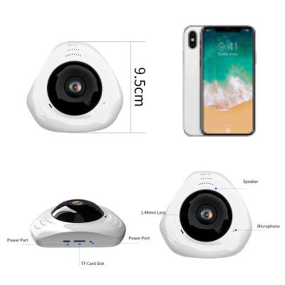 China Motion Detection Ceiling Mount Network Camera 360 VR Degree View Surveillance Wireless Smart Fisheye WiFi 360 Panoramic Camera for sale